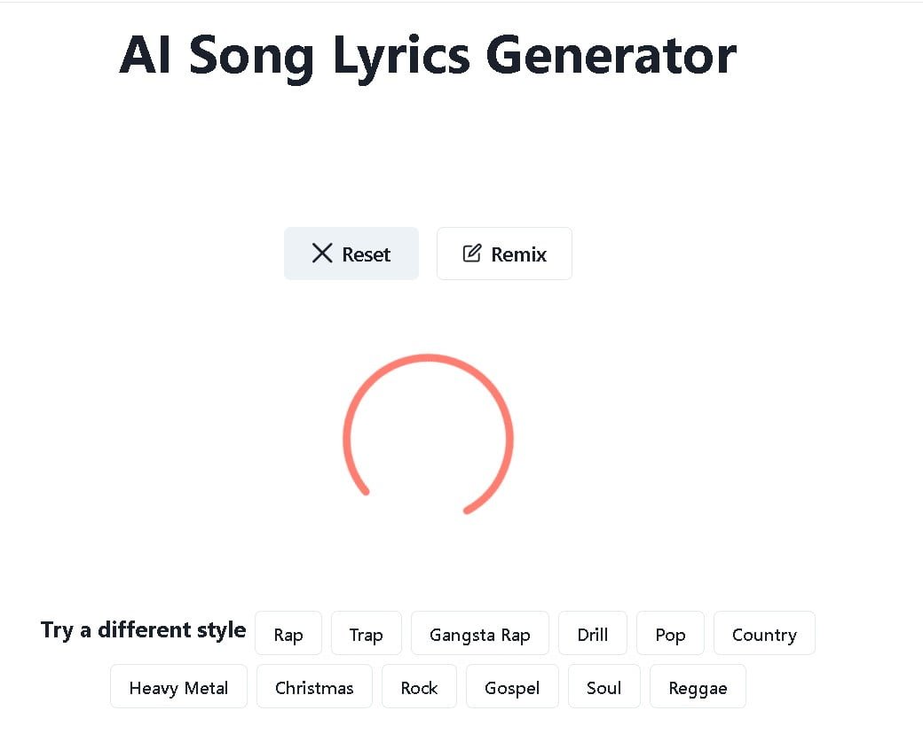 AI Lyrics Generator
