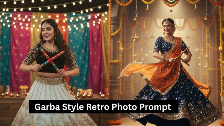 Garba Style Retro Photo Prompt